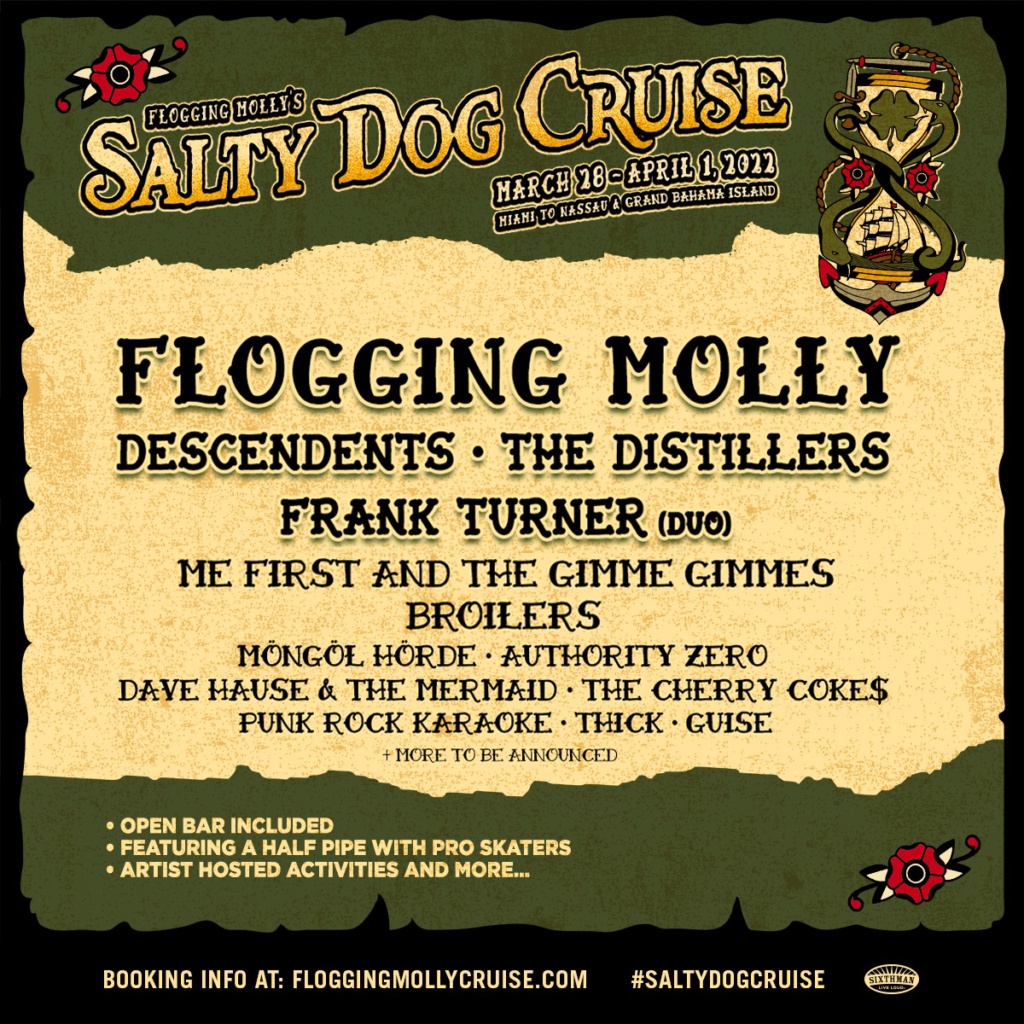 Flogging Molly S Salty Dog Cruise Hisst 2022 Wieder Die Segel Count Your Bruises Magazine