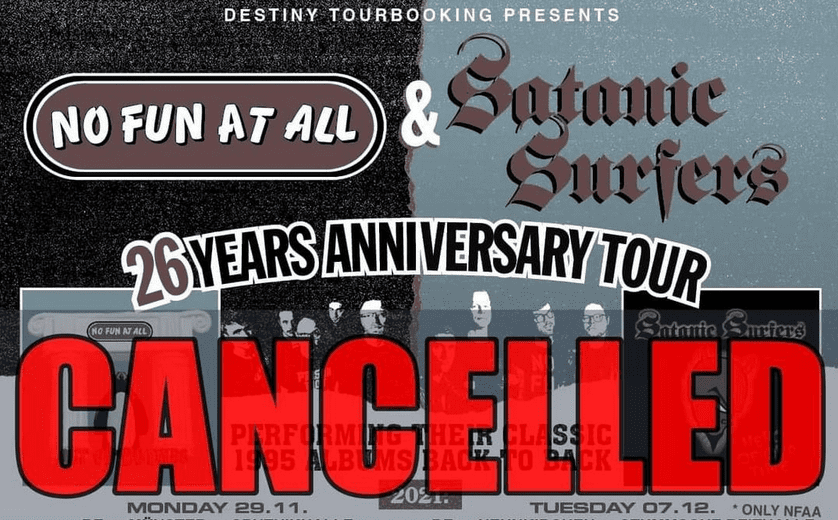 No Fun At All und Satanic Surfers sagen Tour ab News