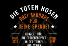 Die Toten Hosen, Donots und Thees Uhlmann spielen Soli-Konzert Die Toten Hosen Donots Thees Uhlmann